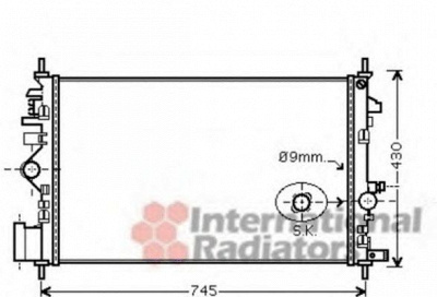 VAN WEZEL 37002468 -  Радиатор, охлаждение двигателя